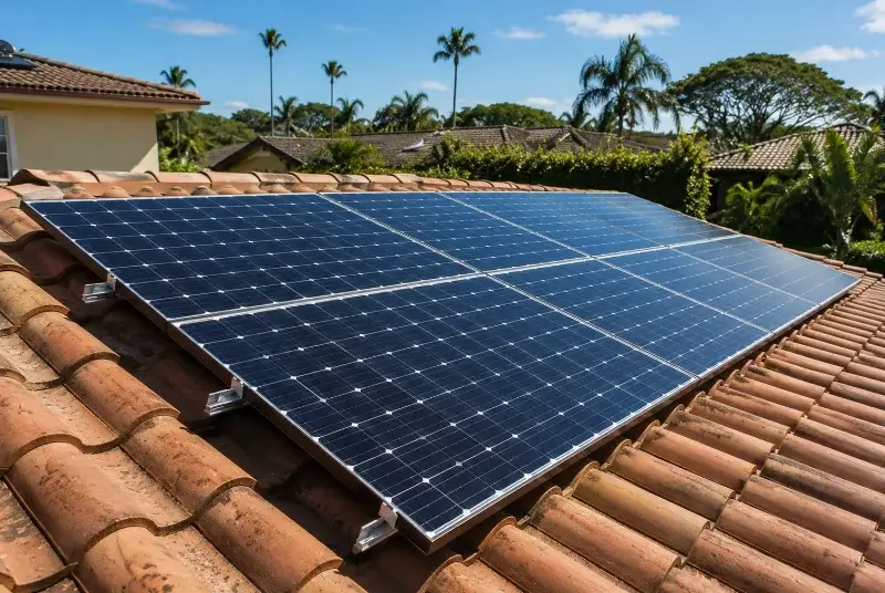 Installation de panneaux solaires à Haux